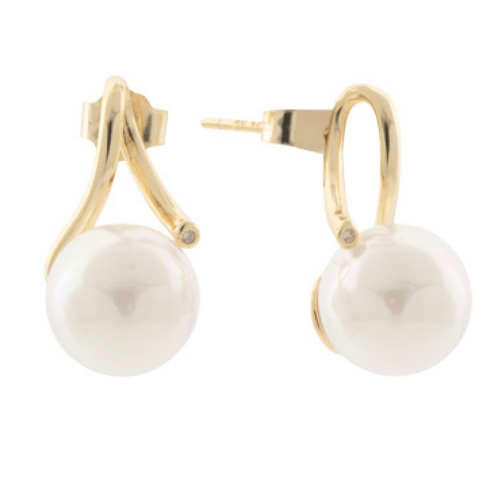NWT Argento Vivo Sterling Silver Pearl Earrings